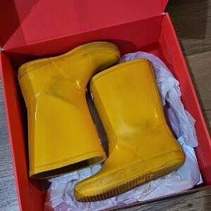 Sunny Yellow Kids Rain Boots